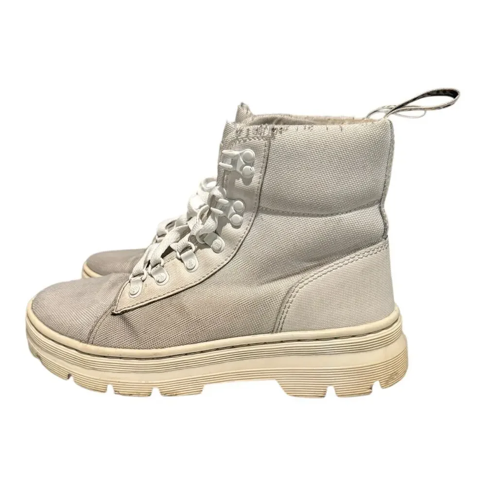 Dr. Martens Women's Combs Combat Boots White Size 8 Fair Used Condition